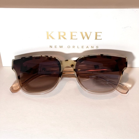 NWT KREWE Webster Nylon Sunglasses Oyster to Pearl Color - Picture 2 of 12